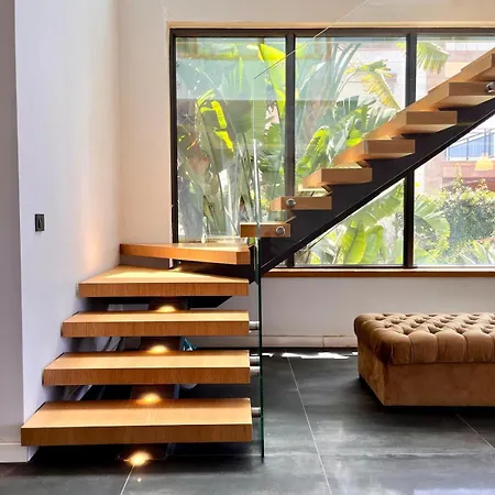 In A Modern With A Private Pool In