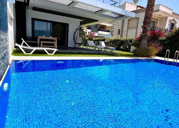 In A Modern With A Private Pool In Çeşme